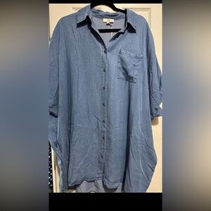 Entro chambray size large dress/tunic